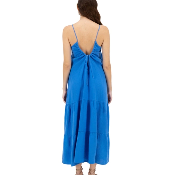 BCBGMaxAzria Tiered Dress in Blue - Picture 2 of 7